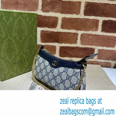 Gucci Ophidia GG Mini Bag 764960 Beige/Blue 2024 - Click Image to Close