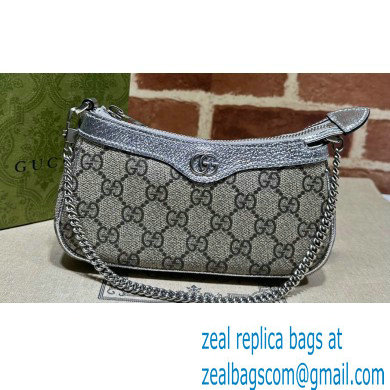 Gucci Ophidia GG Mini Bag 764960 Beige/Silver 2024 - Click Image to Close