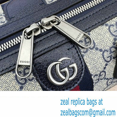 Gucci Ophidia GG medium top handle bag 772065 Beige and blue GG Supreme canvas 2024 - Click Image to Close