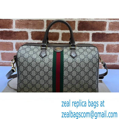 Gucci Ophidia GG medium top handle bag 772065 Beige and ebony GG Supreme canvas 2024 - Click Image to Close