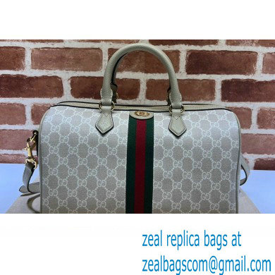 Gucci Ophidia GG medium top handle bag 772065 Beige and white GG Supreme canvas 2024 - Click Image to Close