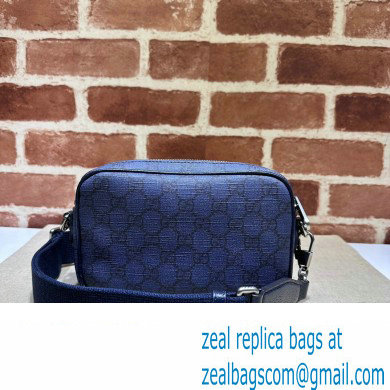 Gucci Ophidia GG mini bag 746308 Blue and dark blue GG Supreme canvas 2024 - Click Image to Close