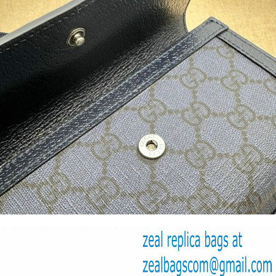 Gucci Ophidia GG mini bag 746308 Blue and dark blue GG Supreme canvas 2024 - Click Image to Close