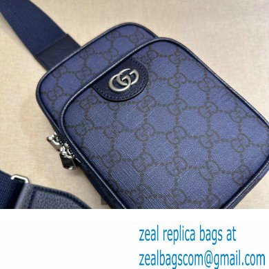 Gucci Ophidia GG mini bag 752565 Blue and dark blue GG Supreme canvas 2024