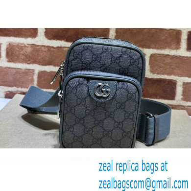 Gucci Ophidia GG mini bag 752565 Grey and black GG Supreme canvas 2024 - Click Image to Close