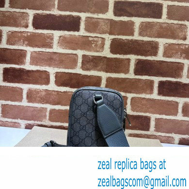 Gucci Ophidia GG mini bag 752565 Grey and black GG Supreme canvas 2024 - Click Image to Close