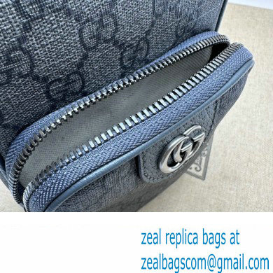 Gucci Ophidia GG mini bag 752565 Grey and black GG Supreme canvas 2024 - Click Image to Close