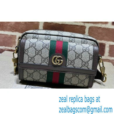 Gucci Ophidia GG mini bag with Web 746308 beige and ebony Supreme 2024 - Click Image to Close