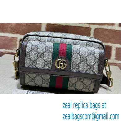 Gucci Ophidia GG mini bag with Web 746308 beige and ebony Supreme 2024