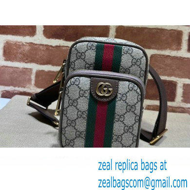 Gucci Ophidia GG mini bag with Web 752565 beige and ebony Supreme 2024