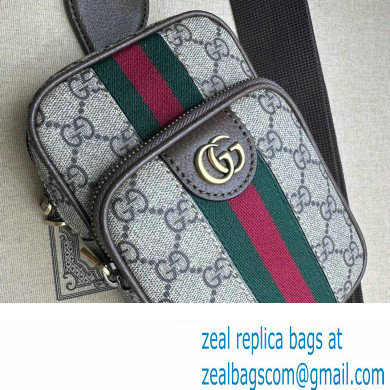 Gucci Ophidia GG mini bag with Web 752565 beige and ebony Supreme 2024