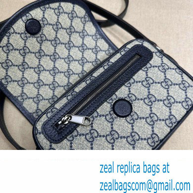 Gucci Ophidia GG mini shoulder bag 772239 Beige and blue GG Supreme canvas 2024 - Click Image to Close