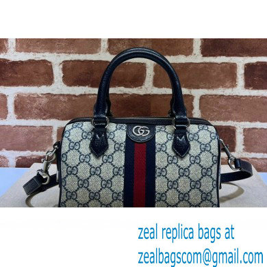 Gucci Ophidia GG mini top handle bag 772053 Beige and blue GG Supreme canvas 2024 - Click Image to Close