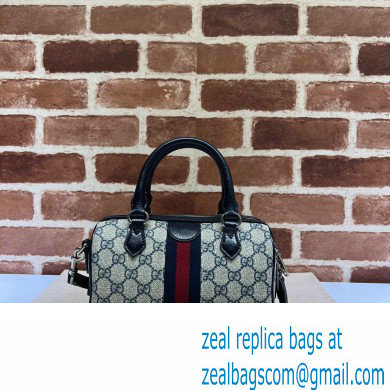 Gucci Ophidia GG mini top handle bag 772053 Beige and blue GG Supreme canvas 2024 - Click Image to Close