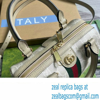 Gucci Ophidia GG mini top handle bag 772053 Beige and white GG Supreme canvas 2024 - Click Image to Close