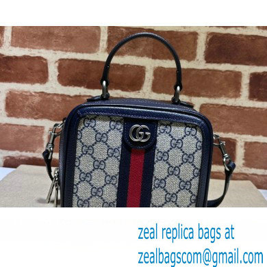 Gucci Ophidia GG mini top handle bag 772157 Beige/Blue 2024