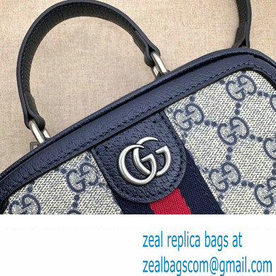 Gucci Ophidia GG mini top handle bag 772157 Beige/Blue 2024