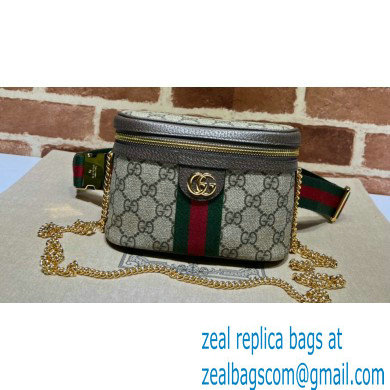 Gucci Ophidia belt bag with Web in beige and ebony Supreme 699765 2024