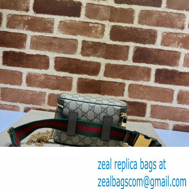 Gucci Ophidia belt bag with Web in beige and ebony Supreme 699765 2024