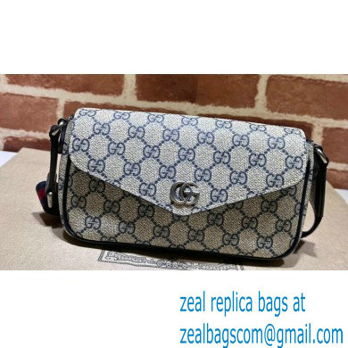 Gucci Ophidia mini bag 764961 GG Canvas Beige/Blue 2024 - Click Image to Close