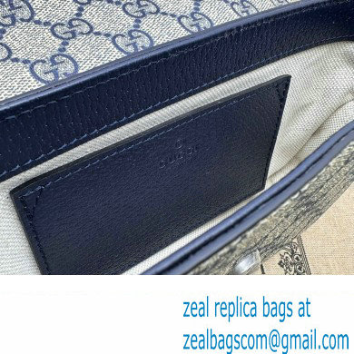 Gucci Ophidia mini bag 764961 GG Canvas Beige/Blue 2024 - Click Image to Close