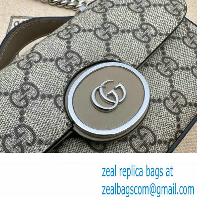 Gucci Petite GG Super mini bag 760194 Beige and ebony GG Supreme canvas