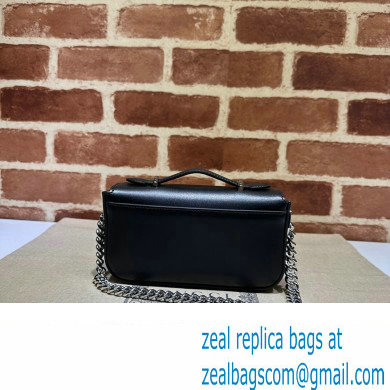 Gucci Petite GG Super mini bag 760194 Leather Black