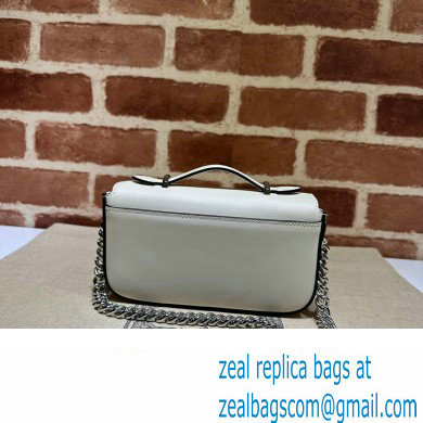 Gucci Petite GG Super mini bag 760194 Leather White - Click Image to Close