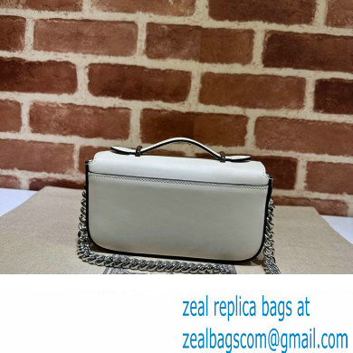 Gucci Petite GG Super mini bag 760194 Leather White