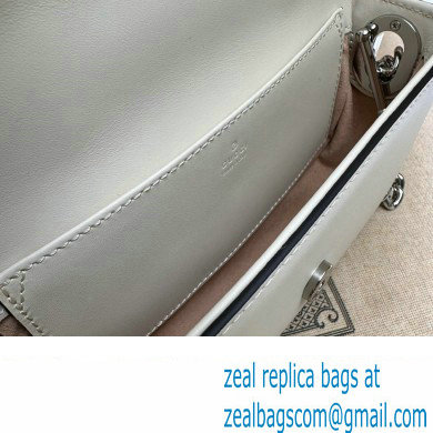 Gucci Petite GG Super mini bag 760194 Leather White
