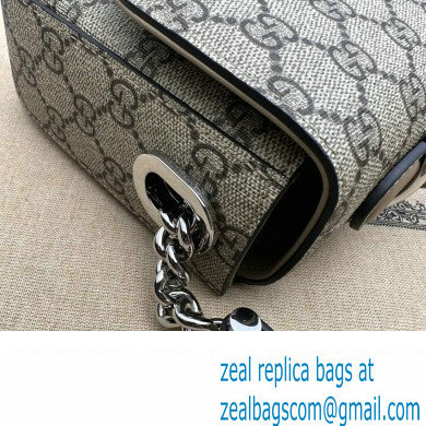 Gucci Petite GG small shoulder bag 739721 Beige and ebony GG Supreme canvas