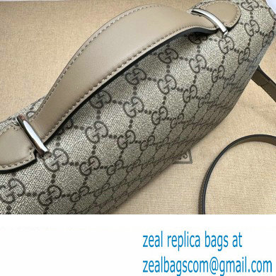 Gucci Petite GG small shoulder bag 739721 Beige and ebony GG Supreme canvas - Click Image to Close