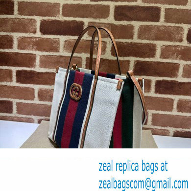 Gucci Small Interlocking G tote bag 727728 White cotton canvas 2024
