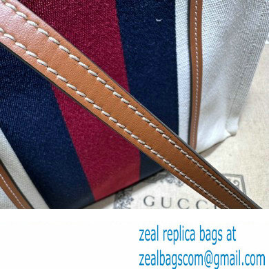 Gucci Small Interlocking G tote bag 727728 White cotton canvas 2024 - Click Image to Close