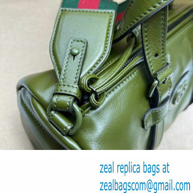 Gucci Small duffle bag with tonal Double G 725701 Leather Green 2023 - Click Image to Close