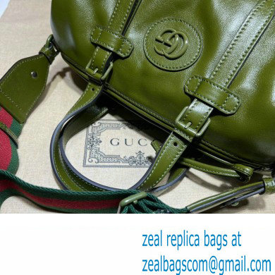 Gucci Small duffle bag with tonal Double G 725701 Leather Green 2023 - Click Image to Close