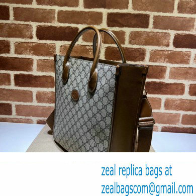 Gucci Tote bag with Interlocking G 723308 beige and ebony Supreme 2024