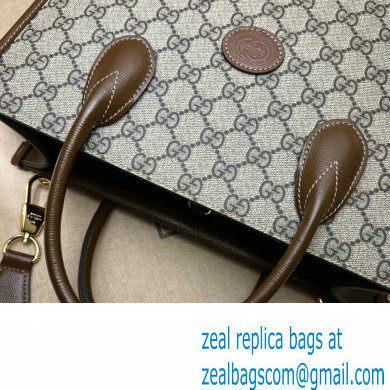 Gucci Tote bag with Interlocking G 723308 beige and ebony Supreme 2024