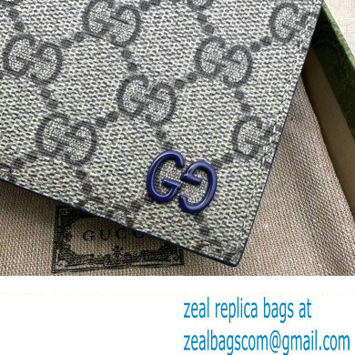 Gucci Wallet with GG detail 768243 Beige/Blue - Click Image to Close