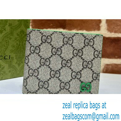 Gucci Wallet with GG detail 768243 Beige/Green - Click Image to Close