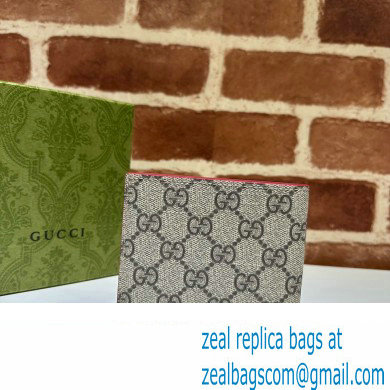 Gucci Wallet with GG detail 768243 Beige/Red - Click Image to Close