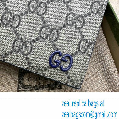 Gucci Wallet with GG detail 768244 Beige/Blue - Click Image to Close