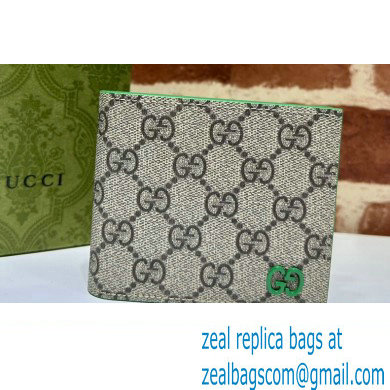Gucci Wallet with GG detail 768244 Beige/Green - Click Image to Close