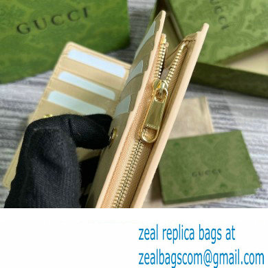 Gucci Zip around wallet with Gucci script 772640 leather Light Beige 2024 - Click Image to Close