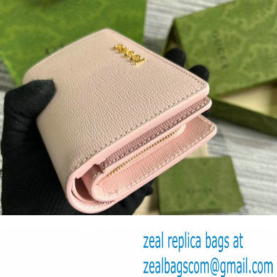 Gucci Zip around wallet with Gucci script 772640 leather Light Pink 2024