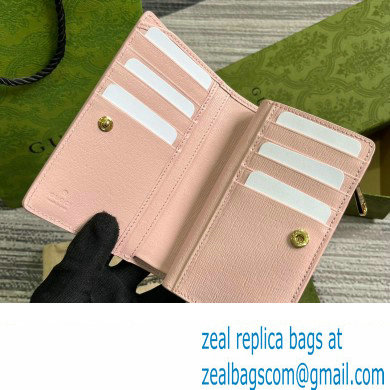 Gucci Zip around wallet with Gucci script 772640 leather Light Pink 2024 - Click Image to Close