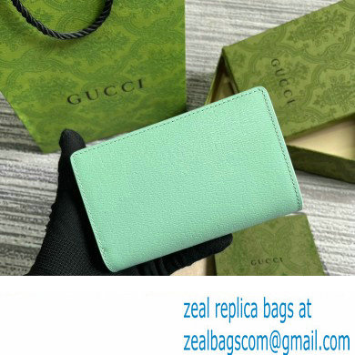 Gucci Zip around wallet with Gucci script 772640 leather Pale Green 2024