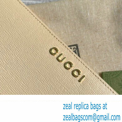 Gucci Zip around wallet with Gucci script 772642 leather Light Beige 2024