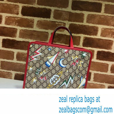 Gucci print tote bag 605614 GG Supreme canvas 02 - Click Image to Close