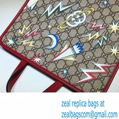 Gucci print tote bag 605614 GG Supreme canvas 02